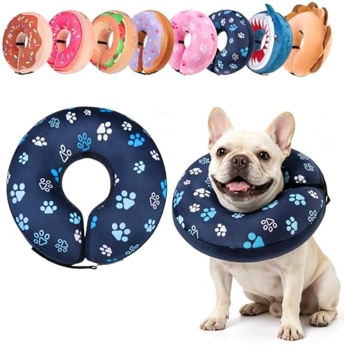 BEAUTYZOO Dog Cone Collar Alternative After Surgery,Pet Neck Donut E‑Collar by BEAUTYZOO