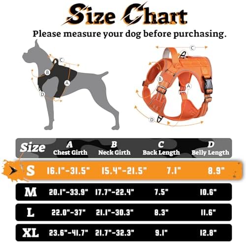 rabbitgoo Tactical Dog Harness for Small Dogs, No Pull Service Pet Vest - Image 3