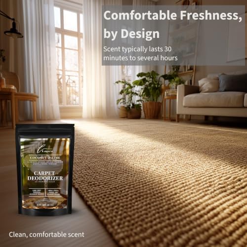 Lapew Coconut & Lime Carpet Deodorizer Powder - Pet Safe Freshener for Vacuuming | Scented Odor Eliminator for Home | 16 oz - Image 5