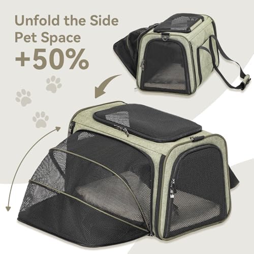 Petsfit Large Expandable Cat Carrier for Travel, Up to 18 lb - Image 4