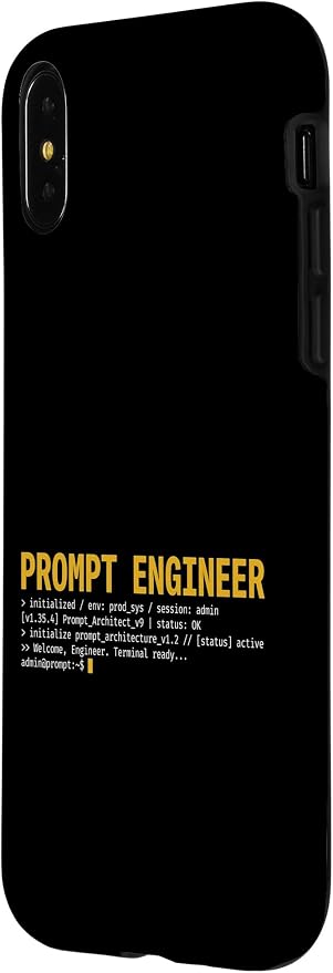 Prompt Engineer Terminal Screen AI Developer Software Coder Case for iPhone X/XS - Image 2