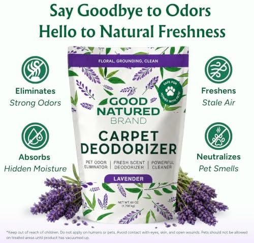Good Natured Brand Carpet Deodorizer & Pet Odor Eliminator Powder, 60oz - Image 2