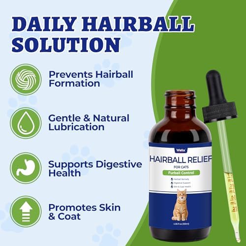 Wellix 120ml Cat Hairball Remedy Drops, Hairball Treatment & Control - Image 4