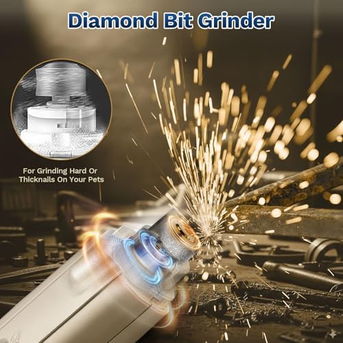 2-in-1 Dog Nail Clippers ＆ Grinder: Rechargeable Pet Trimmer with LED Light - Image 6