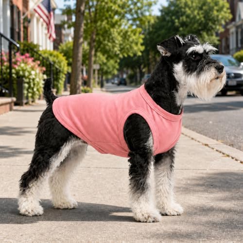 Pet Clothes Dog Clothing Blank T-Shirt Tanks Top Vests for Small Middle Large Size Dogs 100% Cotton Dog Summer Vest Classic (S, Lotus Pink) - Image 5
