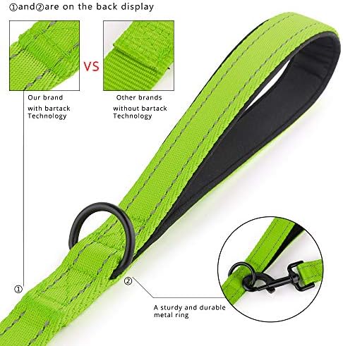 Plutus Pet Double Handle Dog Leash, 4 FT Long, for Medium Large Dogs - Image 3