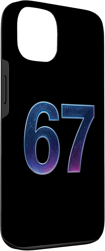 67 Meme Ai Quantum Number 67th Six Seven Tech Digital Future Case for iPhone 13 - Image 3