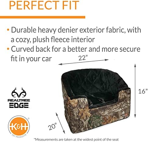 K&H Bucket Booster Dog Car Seat, Cat & Dog Booster Seat, Large Realtree - Image 2