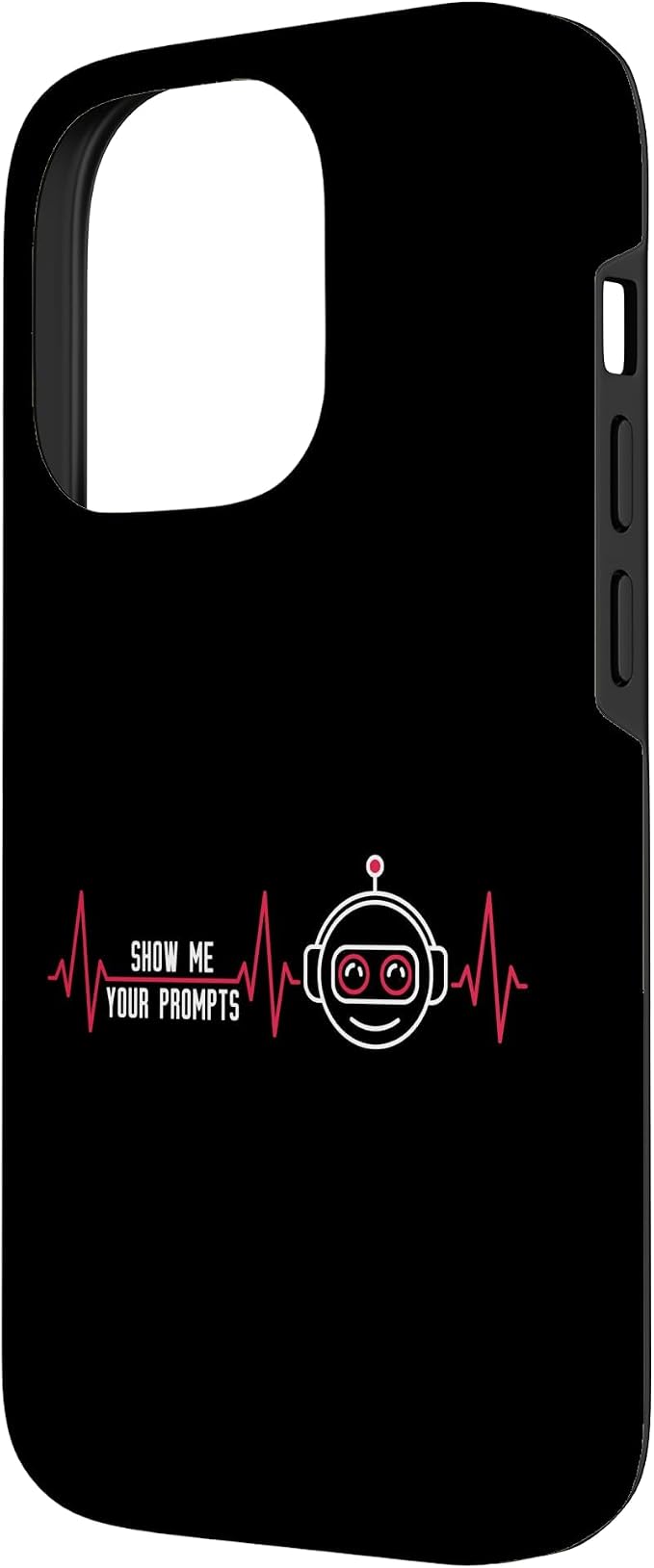 Show Me Your Prompts AI Artificial Intelligence Heartbeat Case for iPhone 14 Pro - Image 2