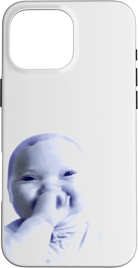 AI Baby Holding Laugh Meme Case for iPhone 16 Pro Max by Unknown
