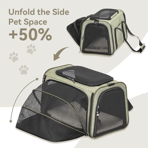 Petsfit Medium Expandable Cat Carrier for Air Travel, Up to 13 lb - Image 4