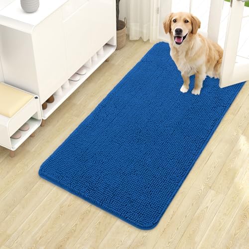 OLANLY Dog Door Mat for Muddy Paws 40x24, Super Absorbent Chenille Mud Mat by OLANLY