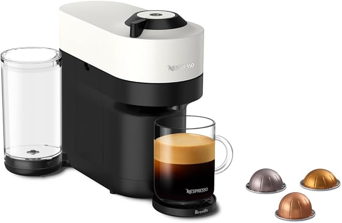 Nespresso Vertuo Pop+ Coffee and Espresso Maker by Breville, Coconut White by Unknown