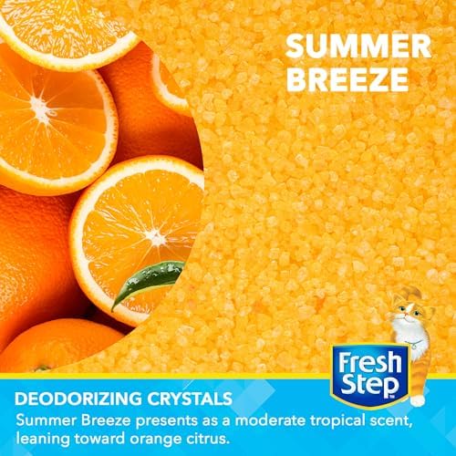 Fresh Step Summer Breeze Cat Litter Deodorizing Crystals, 30 Oz (Pack of 12) - Image 2