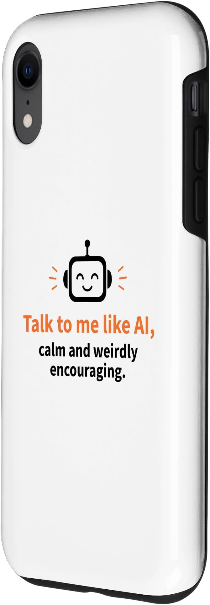 AI Robot Calm Encouraging Tech Support Case for iPhone XR - Image 2