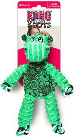 KONG Floppy Knots Rope and Plush Dog Toy, Hippo, Medium/Large - Image 4