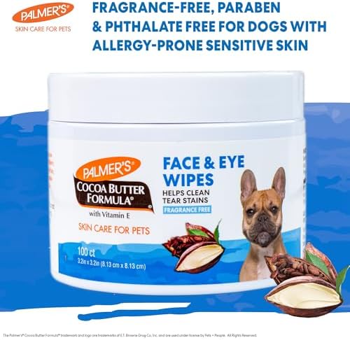 Palmer's for Pets Face and Eye Dog Wipes, Unscented, 100 Count, 6-Pack - Image 4