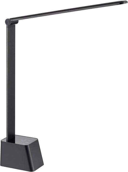 Ambertronix Minimalist LED Desk Lamp, 5 Lighting Modes, USB Charging Port, Aluminum Arms, Portable, Dimmable, Touch Control, Auto Timer, Power Adapter (5V2A) Required and Included. by AmbertronixOfficial