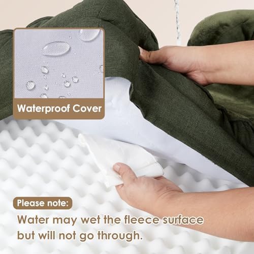 EHEYCIGA Orthopedic XXL Dog Bed, Waterproof Washable XL Big Pet Bed 48" - Image 3