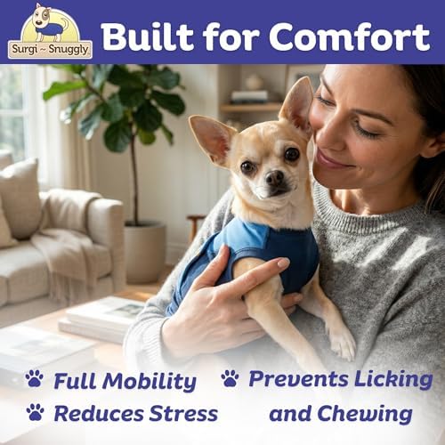 Surgi Snuggly Dog Surgery Recovery Suit, Cone Alternative, Spay/Neuter XS - Image 6