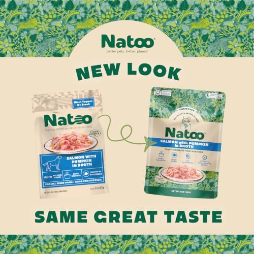 NATOO Dog Food Topper, Salmon with Pumpkin, Case of 20, 3 oz Each - Image 2