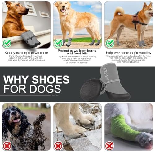EXPAWLORER Waterproof Dog Shoes for Small Medium Large Dog for Hot Pavement - Image 5
