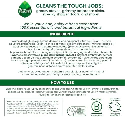 Seventh Generation, Ultra Deep Multi-Surface Cleaner, 9.4 oz - Image 2