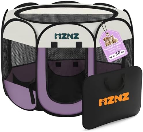 Dog Cat Small Animal Puppy Playpen Crate, Small, Purple by MZNZ