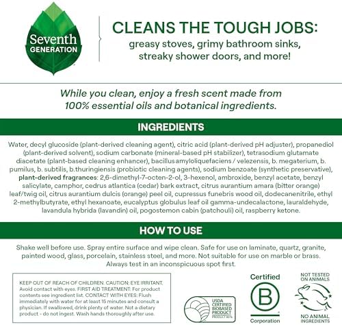 Seventh Generation Probiotic Multi-Surface Cleaner, Fresh Breeze, 9.4 oz - Image 2