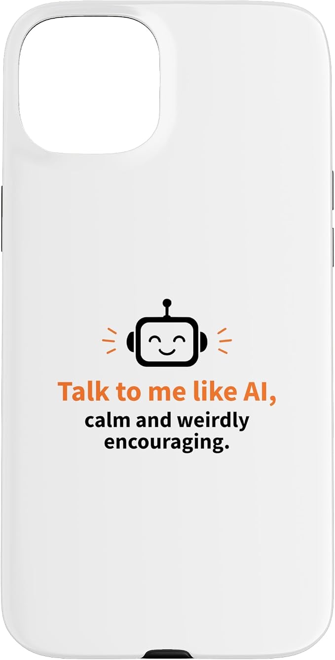 AI Robot Calm Encouraging Tech Support Case for iPhone 15 Plus by Unknown