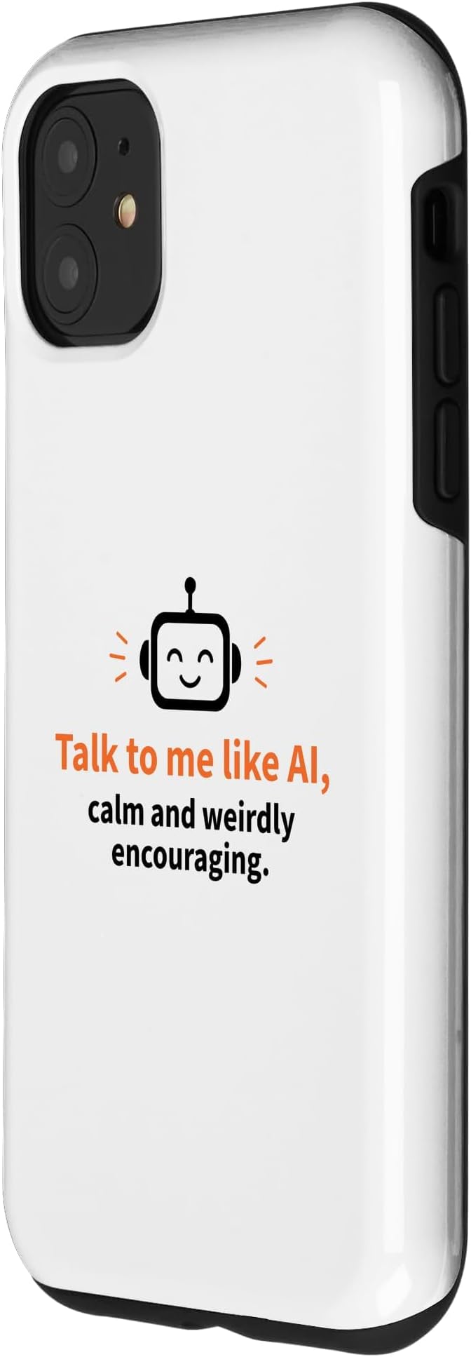 AI Robot Calm Encouraging Tech Support Case for iPhone 11 - Image 2