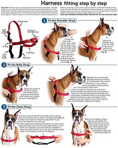 PetSafe Easy Walk Harness Small/Medium Red/Black for Dogs - Image 4