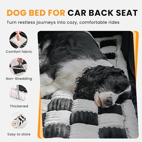 HiPetpy Backseat Dog Bed Mat for Car, Non-Slip Dog Bed for Car Back Seat - Image 2