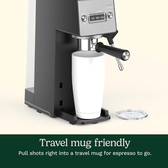 Cuisinart Espresso Bar Slim Coffee Espresso Machine, Makes Hot or Cold Cafe-Quality Beverages Including Cappuccino, Lattes, and Cold Extracted Drinks, Steam/Frothing Wand for Milk-Based Drinks,EM-160 - Image 7
