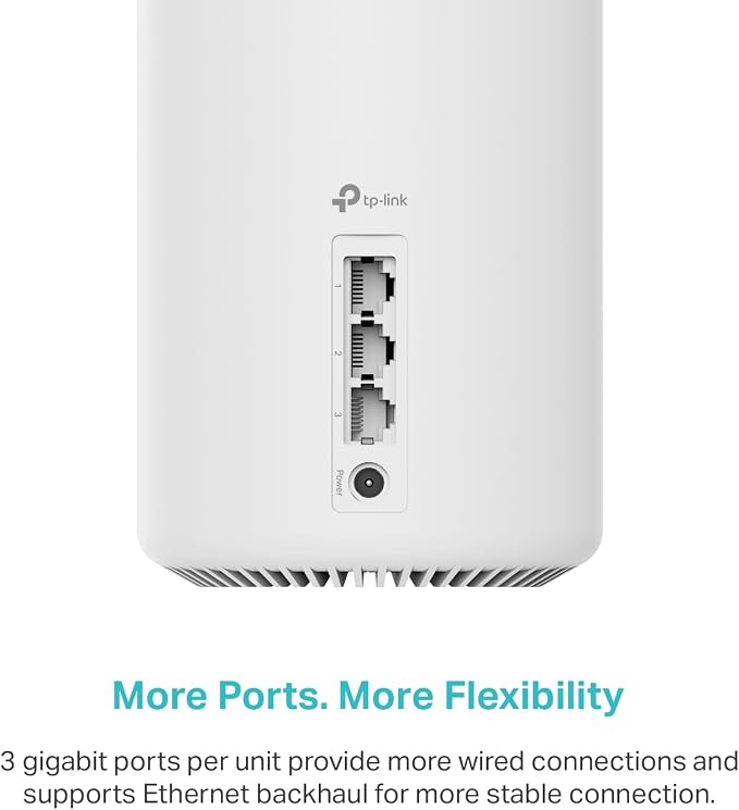 TP-Link Deco XE75 AXE5400 Tri-Band WiFi 6E System - Wi-Fi up to 7200 Sq.Ft, Engadget Rated Best for Most People, Replaces WiFi Router and Extender, AI-Driven New 6GHz Band, 3-Pack - Image 6