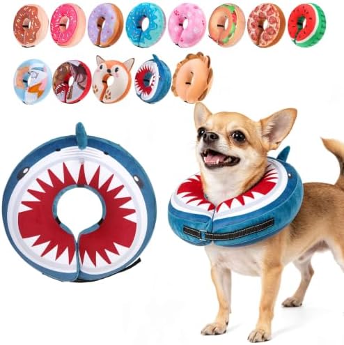 BEAUTYZOO Dog Cone Collar Alternative After Surgery,Pet Neck Donut E‑Collar by BEAUTYZOO