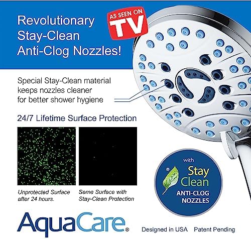 AquaCare 50-mode High Pressure Shower Head Combo with Arm & Dual Power Wash - Image 5