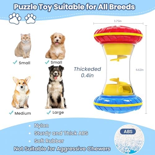 BoYoYo Interactive Dog Toys, Dog Puzzle Toys for Smart, Dog Enrichment Toy to Keep Them Busy, Treat Dispensing Toy Slow Puzzles Feeder, Blue - Image 2