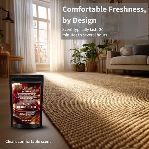 Lapew Mahogany Apple Carpet Deodorizer Powder - Pet Safe Freshener for Vacuuming | Scented Odor Eliminator for Home | 16 oz - Image 5