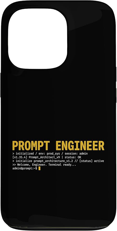 Prompt Engineer Terminal Screen AI Developer Software Coder Case for iPhone 13 Pro by Unknown