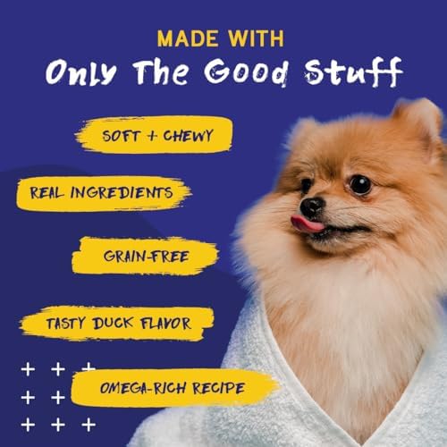 PupGrade Skin & Coat Supplement for Dogs, Duck Flavor – 60 Soft Chews - Image 6