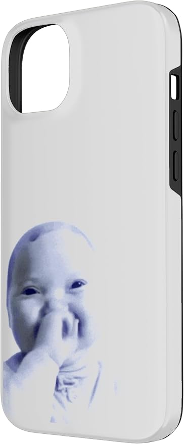 AI Baby Holding Laugh Meme Case for iPhone 14 Plus - Image 2