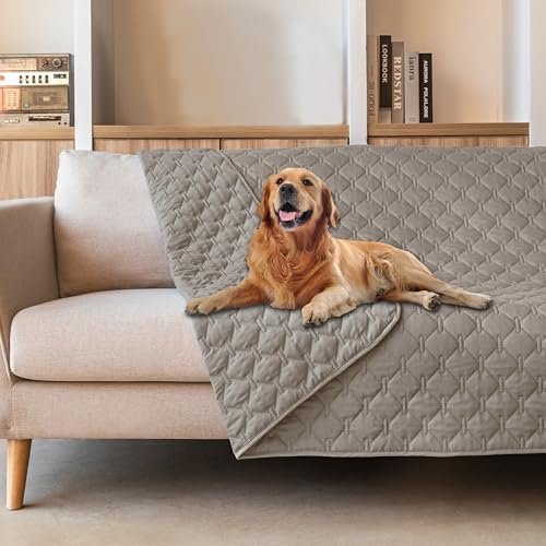 gogobunny Waterproof Pet Blanket for Bed, Washable Couch Cover for Dog Cat by gogobunny
