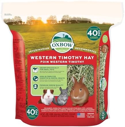 Oxbow Western Timothy Hay, Rabbit & Guinea Pig Hay, High Fiber, USA, 40 oz by OxbowAnimalHealth