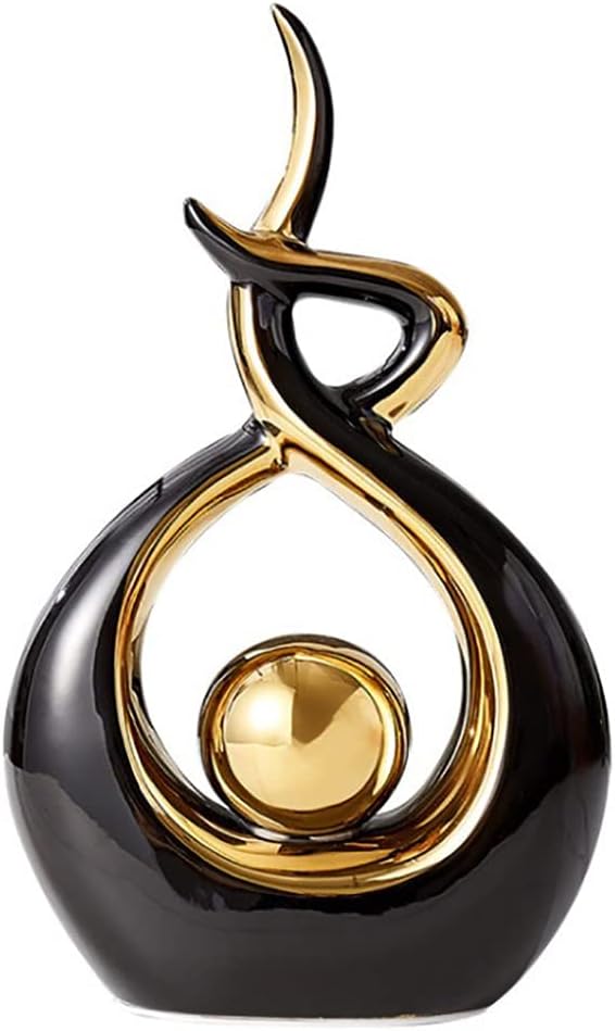 Norrclp Home Decor Modern Abstract Art Ceramic Statue Table Decorations for Dining Room Living Room Office Centerpiece by Unknown