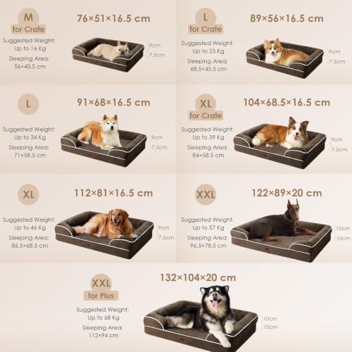 EHEYCIGA Orthopedic XXL Dog Bed, Waterproof Washable XL Big Pet Bed 48" - Image 2