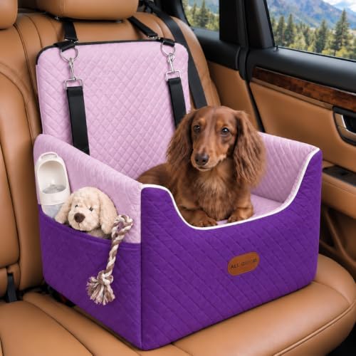 ALL GOOD PET SUPPLIES Dog Car Seat for Small/Medium Dogs Under 35lbs by AllGood