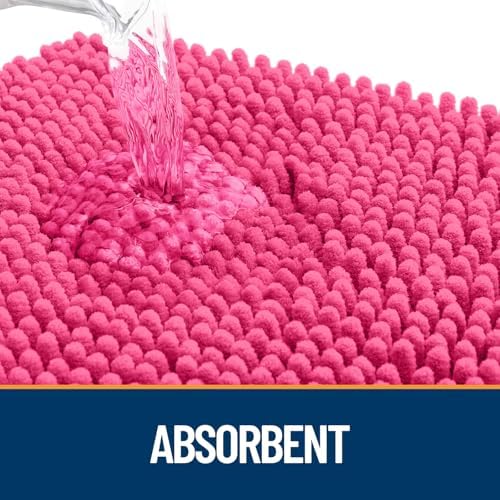 OLANLY Dog Door Mat for Muddy Paws 47x32, Super Absorbent Chenille Mud Mat - Image 3