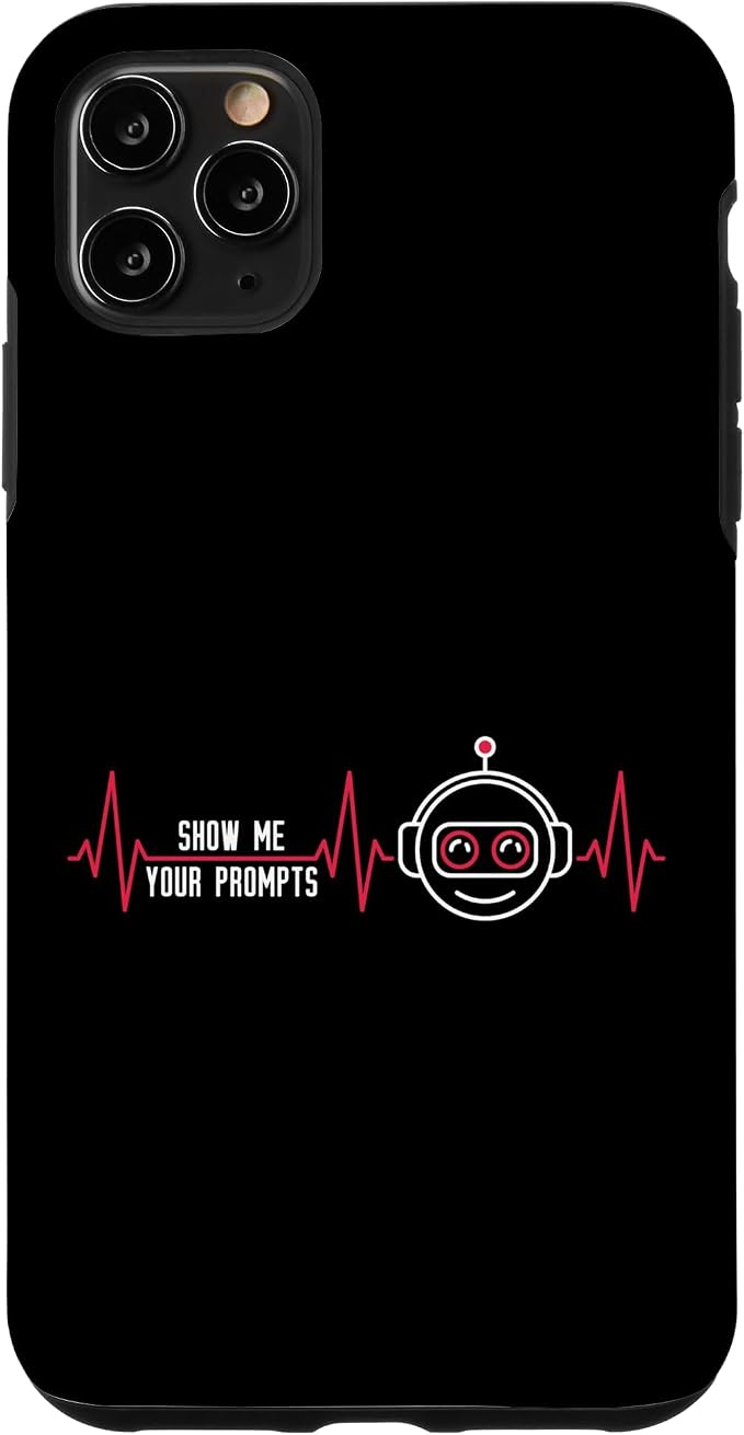 Show Me Your Prompts AI Artificial Intelligence Heartbeat Case for iPhone 11 Pro Max by Unknown