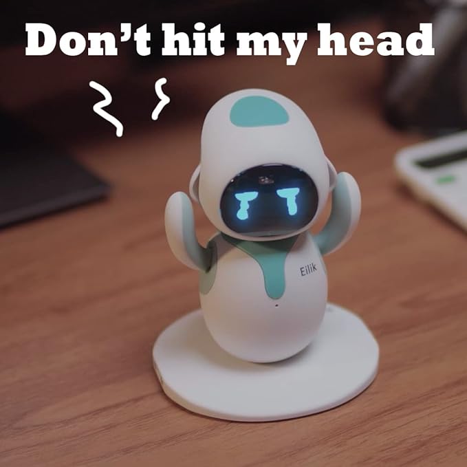 ENERGIZE LAB Eilik – Cute Robot Pets for Kids and Adults, Your Perfect Interactive Companion at Home or Workspace, Unique Gifts for Girls & Boys. - Image 3